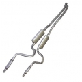 1965-66 Turbo Style Dual Exhaust System, 2.25"